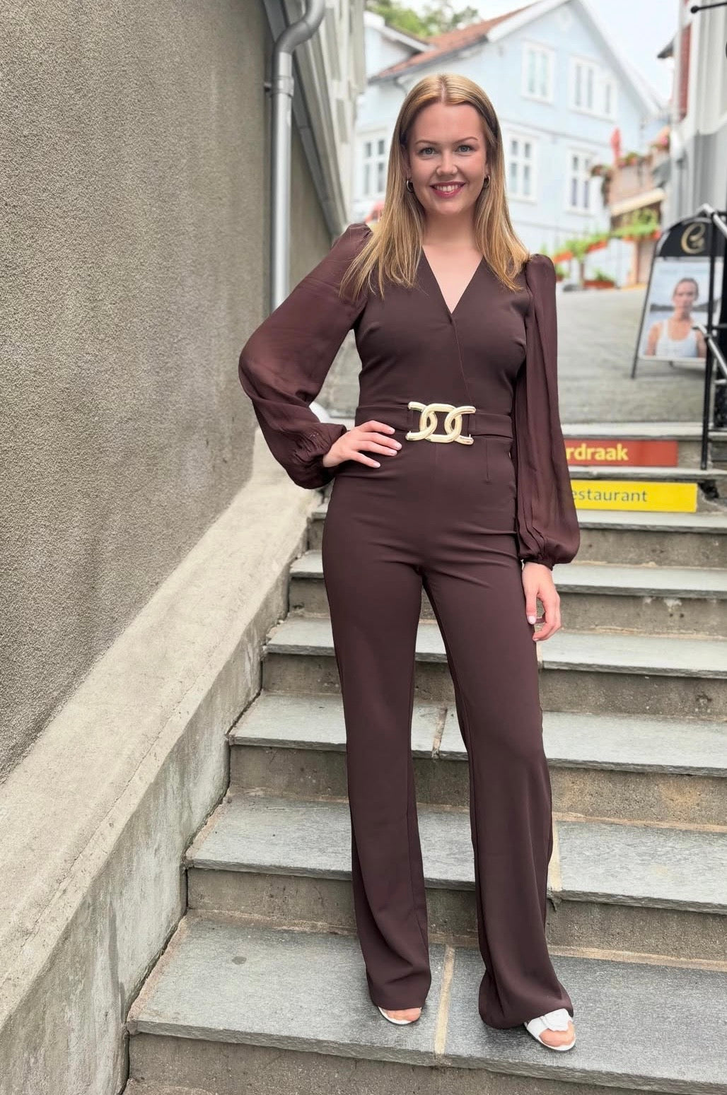 Brun jumpsuite
