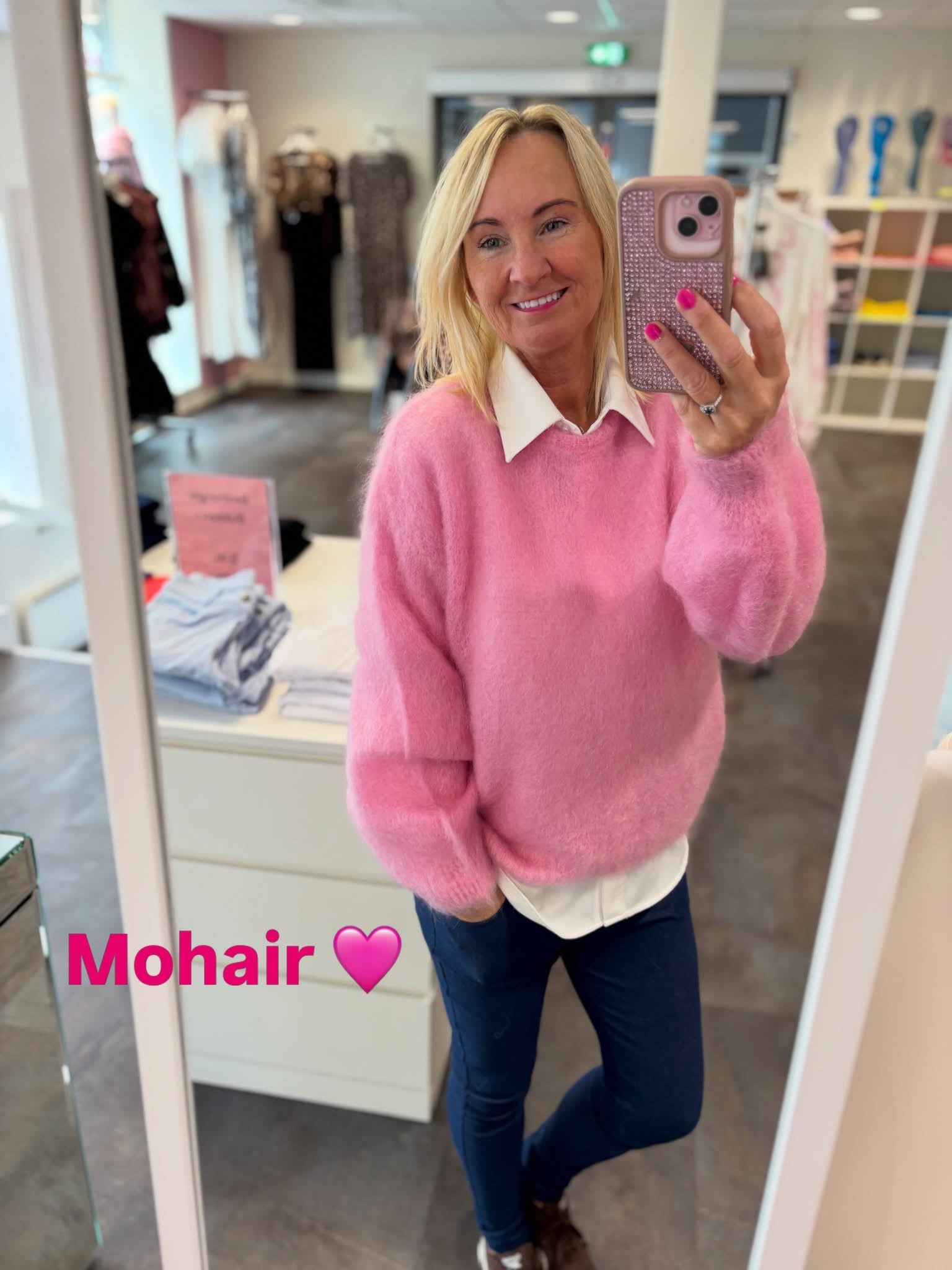 Mohair genser