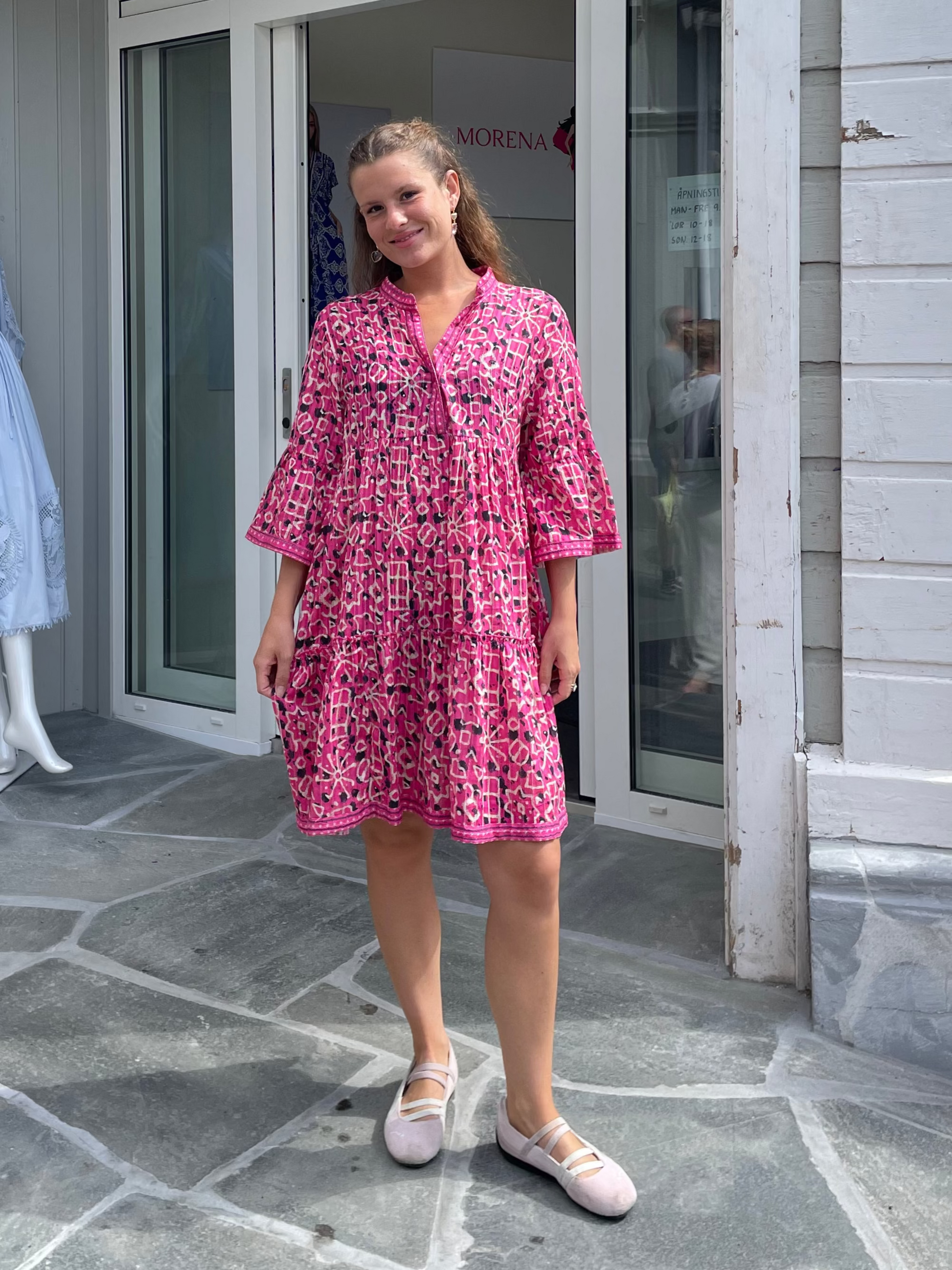 Mørke rosa tunika