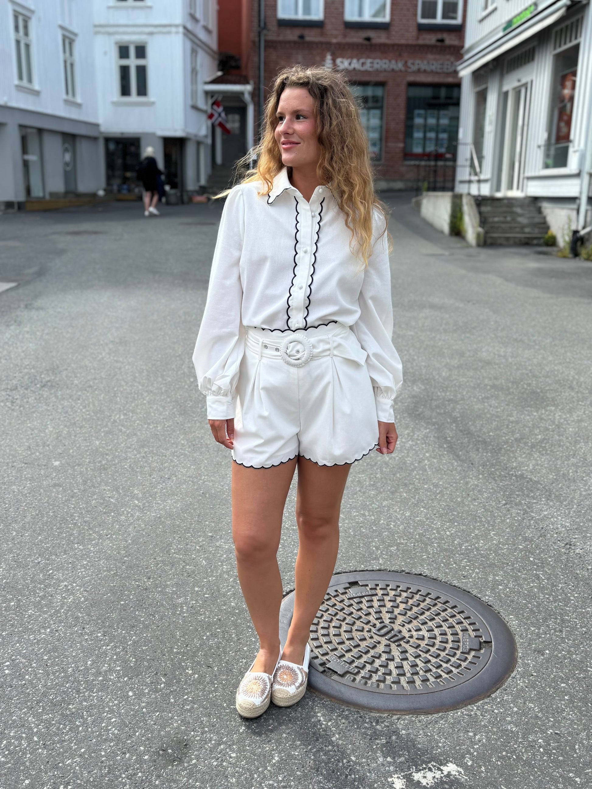 Scallop print sett