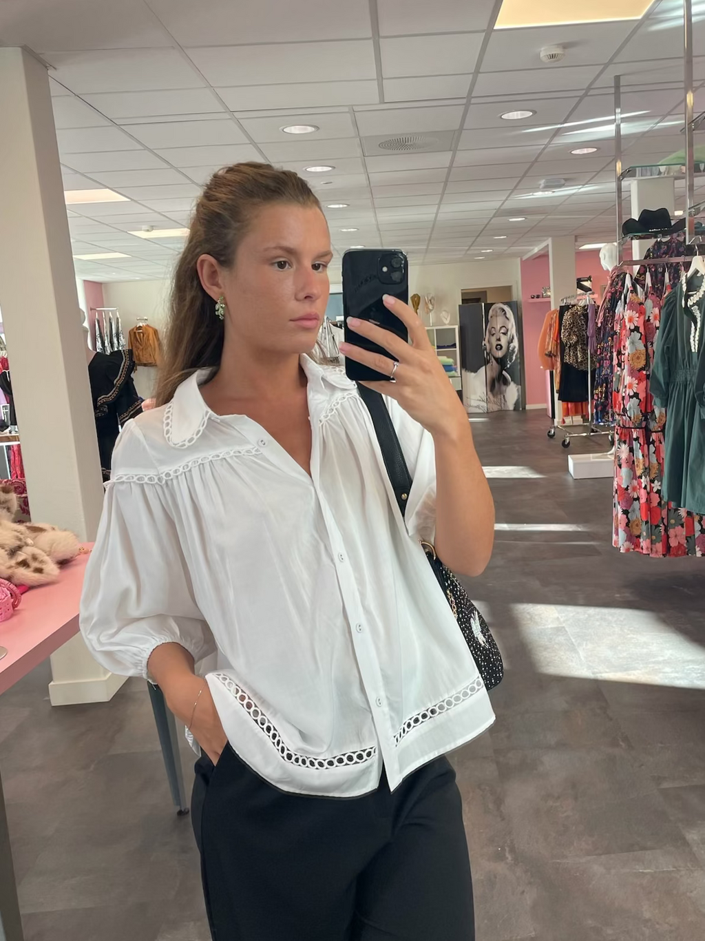 Hvit bluse