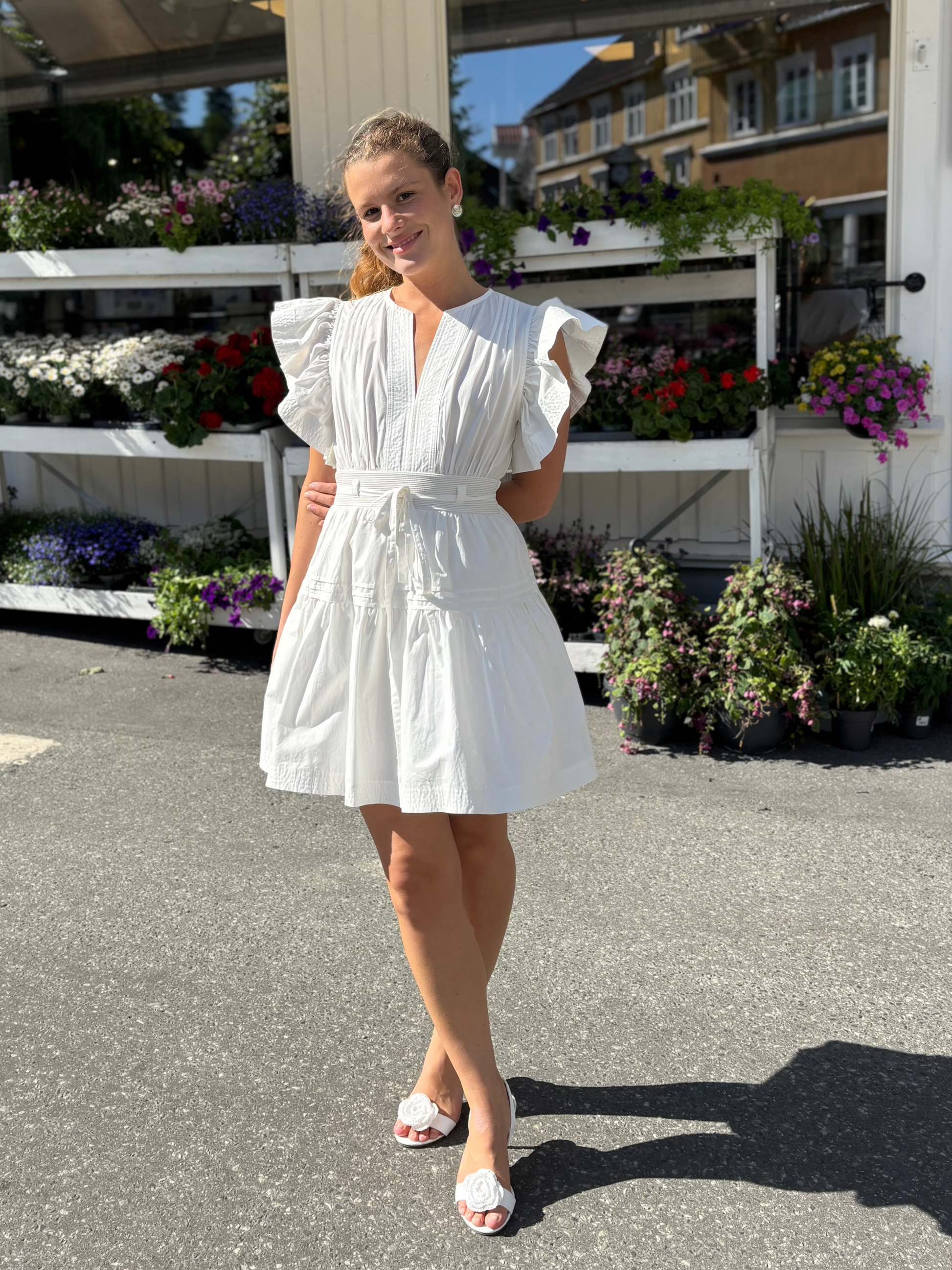 Bomull mini kjole